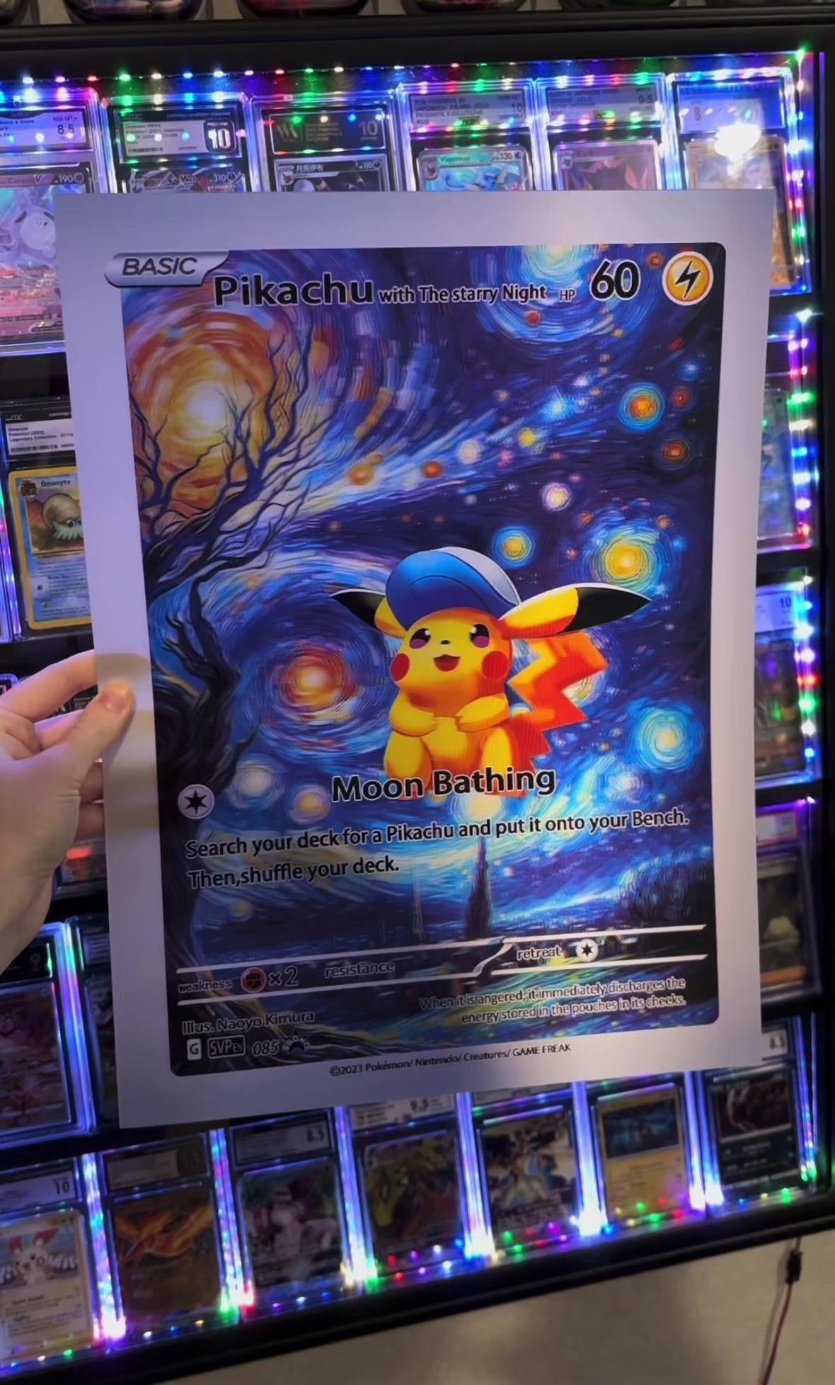 Pikachu, Mew, Mewtwo